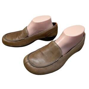 Merrell Parma Saddle Brown Leather Slip On Casual Shoes Women's Size 8 GUC